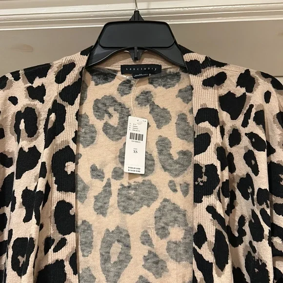 Anthropologie Sanctuary Leopard Cardigan NWT. XS - Picture 13 of 14